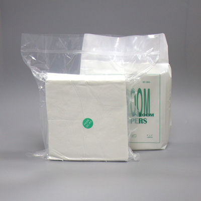 Laser Cut Cleanroom Microfiber Wipes 4x4 400pcs 105g Polyester Knit Cloth