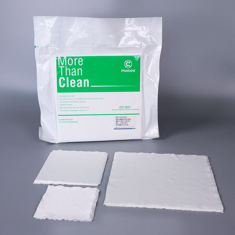 6x6 Inch Microfiber Cleanroom Wiper 195Gsm 100pcs LCD Wipes For Mobile Phone Printhead Cleaning